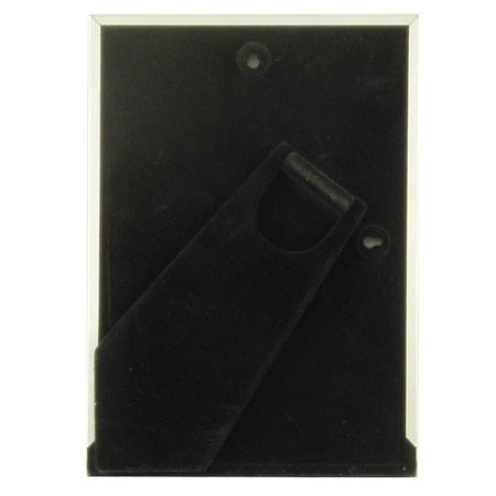 Quadro Designs Silver Sliding Metal Frame, For a 4x6" Photo, Color: Silver.