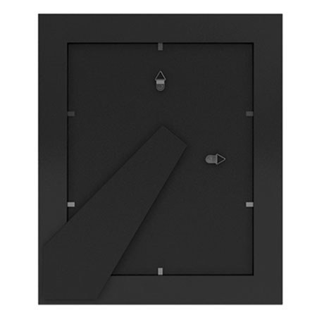 Quadro Designs Midtown Double Matte Wood Frame, 8x10"-5x7", Black w/Double Matte