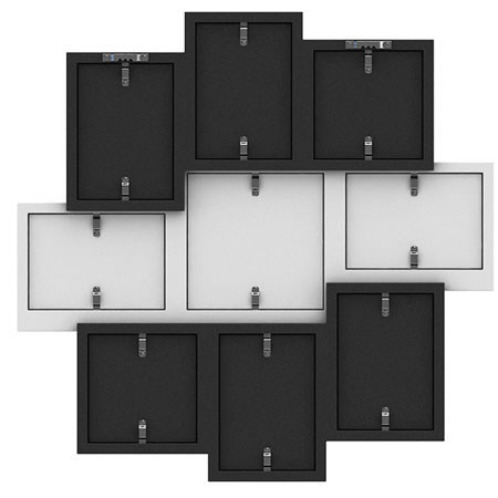 Quadro Designs Aura Slim Multi Opening Frame with Shelf