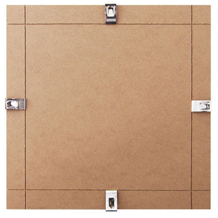 Quadro Designs Clip Gallery Pack, Holds 10x10" Matted to 4x6", Glass, 6 Pack.