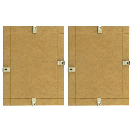 Quadro Designs Doc Clip Frame, Holds 8.5x11" Photo, Glass, Two-Pack