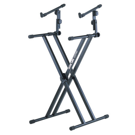 Quik Lok X-Style Double Brace Two-Tier Heavy Duty Keyboard Stand