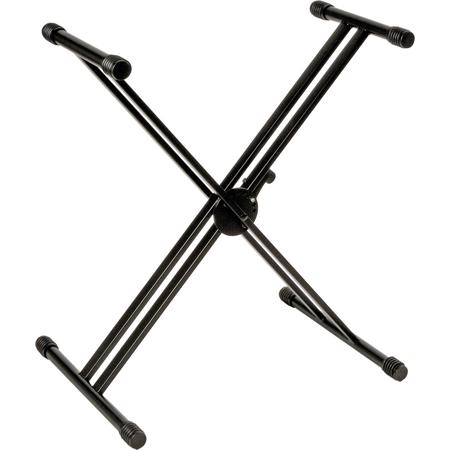Quik Lok Single-Tier Double-Brace Keyboard Stand