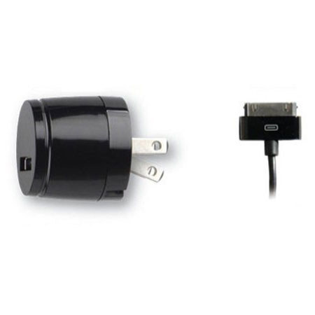 Qmadix USB Travel Charging Kit for iPod / iPhone, Black