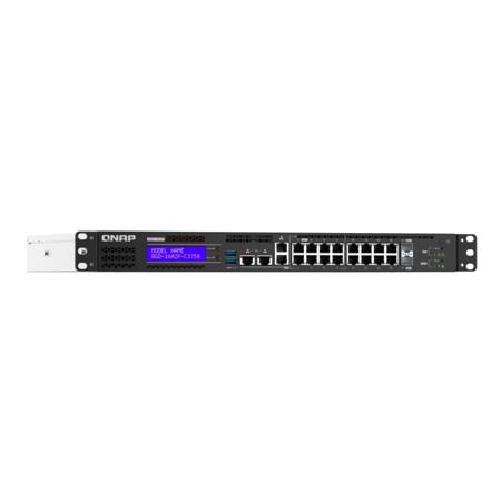 Qnap QGD-1602P 18-Port Switch w/8x 1GbE, 8x 2.5GbE, 2x 10GbE SFP+,C3758,16GB RAM