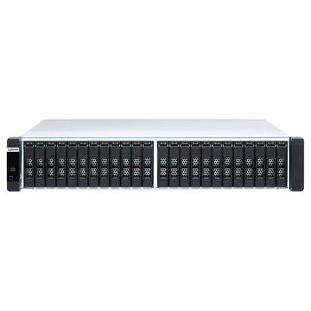 QNAP ES2486dc 24-Bay 2U Rackmount Enterprise ZFS NAS Enclosure, Intel Xeon D-2142IT, 96GB RAM, Diskless