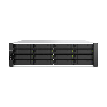 QNAP ES1686dc R2 16-Bay 3U Rackmount Enterprise ZFS NAS Enclosure, Intel Xeon D-2142IT, 128GB RAM, Diskless