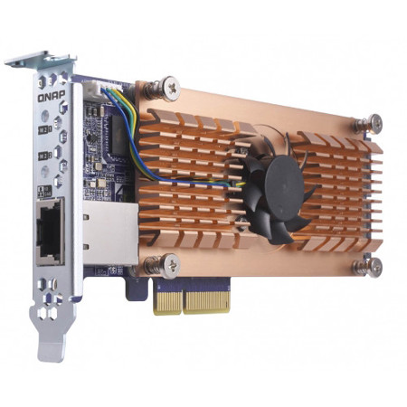 Qnap QM2 Dual NVMe M.2 2280 PCIe SSD, One 10GBASE-T 10GbE Network Expansion Card