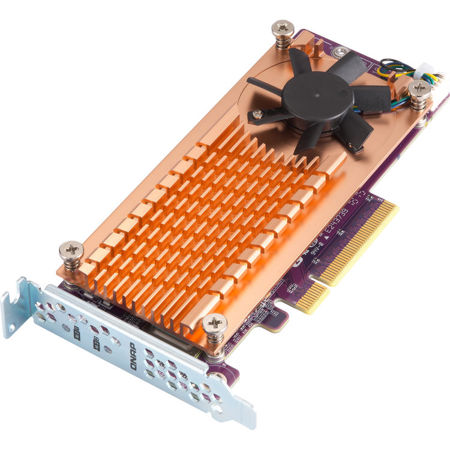 Qnap QM2 Dual NVMe M.2 22110/2280 PCIe SSD Expansion Card (PCIe Gen3 x8)