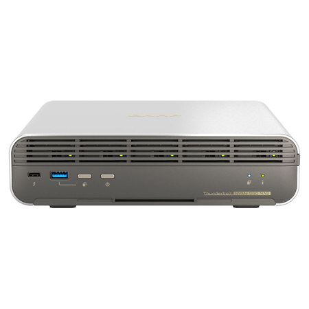 QNAP TBS-h574TX 5-Bay Thunderbolt 4 All-Flash NASbook, Intel Core i5, 16GB RAM, 19.2TB SSD (5x3.84TB)