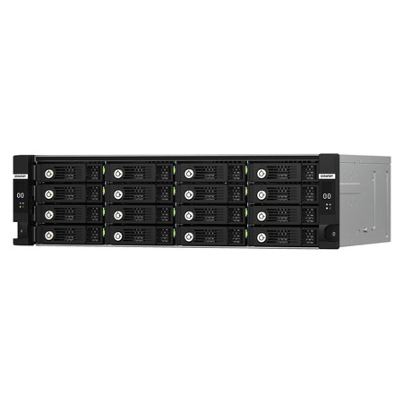 QNAP TL-R1620SDC 16-Bay JBOD 3U Rackmount SAS-3 12Gb/s Storage Expansion Enclosure with Dual Controllers, Diskless