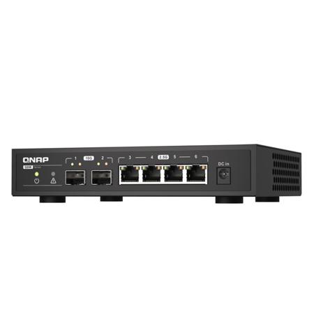 Qnap QSW-2104-2S 6-Port Unmanaged Switch w/2x 10GbE SFP+ and 4x
