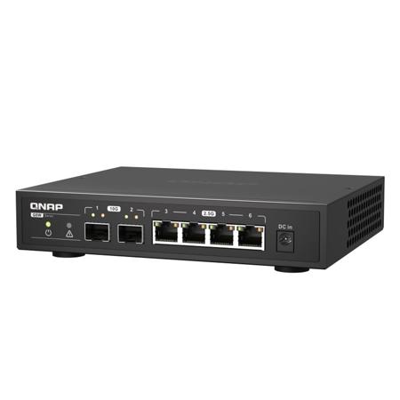 Qnap QSW-2104-2S 6-Port Unmanaged Switch w/2x 10GbE SFP+ and 4x