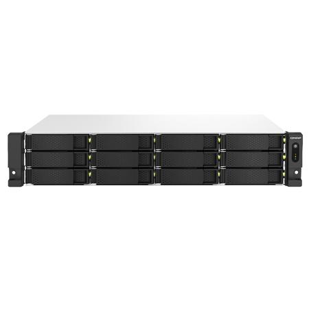 Qnap TS-1264U-RP 12-Bay 2U Rackmount NAS/iSCSI IP-SAN, Redundant PSU
