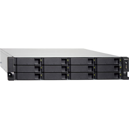 Qnap TS-1273U-RP 2U 12-Bay NAS Enclosure/iSCSI IP-SAN, 66GB RAM, Redundant PSU