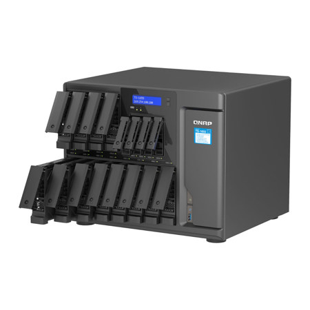外付けハードディスク・ドライブ QNAP TS-1655 16-bay NAS QNAP TS-1655-8G 16-Bay NAS Enclosure, Diskless TS-1655-8G-US