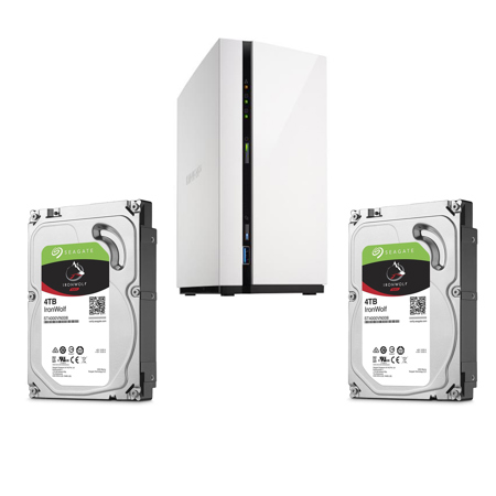 Qnap TS-228A 2-Bay NAS Enclosure, Quad-Core 1.4GHz, W/2x Seagate