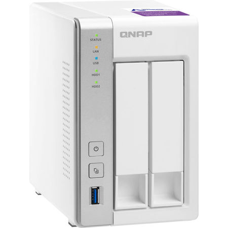 Qnap TS-231P2 2-Bay Personal Cloud NAS Enclosure with DLNA, 4GB RAM