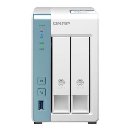 Qnap TS-231P3 2-Bay Private Cloud NAS, Annapurna Alpine AL314 Quad-Core, 2GB RAM