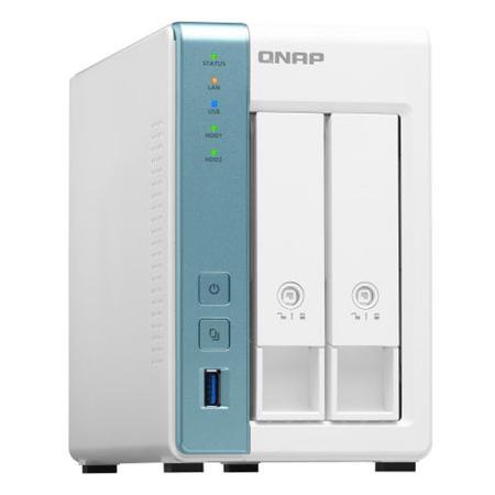 Qnap TS-231P3 2-Bay Private Cloud NAS, Annapurna Alpine AL314 Quad-Core, 4GB RAM