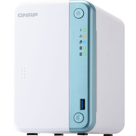 Qnap TS-251D 2-Bay NAS Enclosure, Intel Celeron J4005 Dual-Core 2.0GHz, 4GB RAM