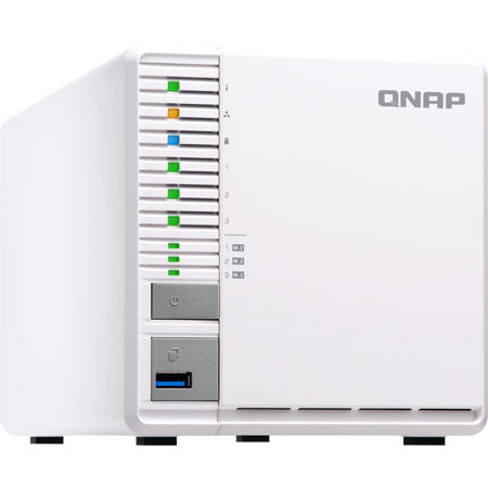 Qnap TS-332X 3-Bay 64-Bit 10GbE NAS with 3x M.2 SSD Slots, 4GB RAM