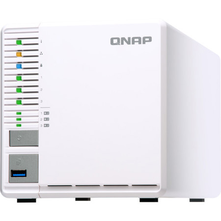 Qnap TS-332X 3-Bay 64-Bit 10GbE NAS with 3x M.2 SSD Slots, 4GB RAM