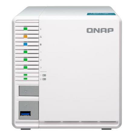 Qnap TS-351 3-Bay Personal Cloud NAS, Intel Celeron Dual-Core 2.4GHz, 4GB RAM