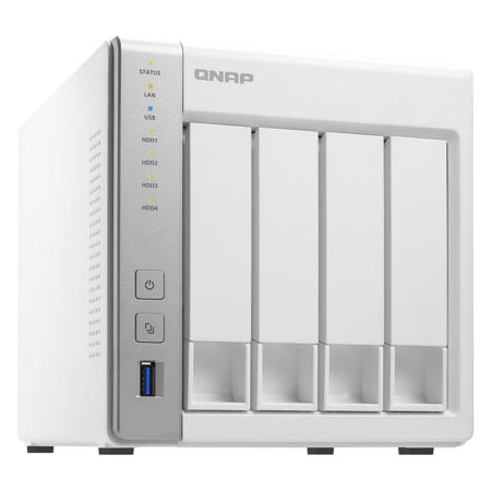 Qnap TS-431P 4-Bay Personal Cloud NAS Enclosure, Dual-Core 1.7GHz, 1GB RAM