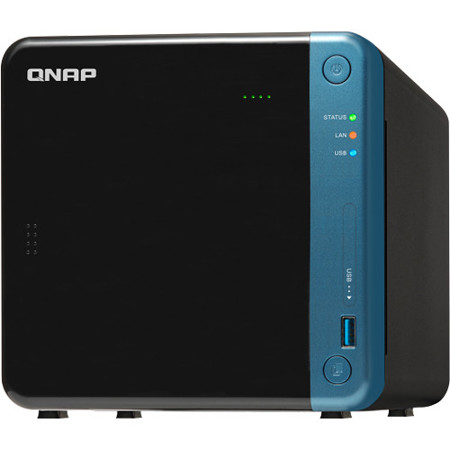 Qnap TS-453Be 4-Bay Professional NAS Enclosure, Quad-Core 1.5GHz, 4GB RAM