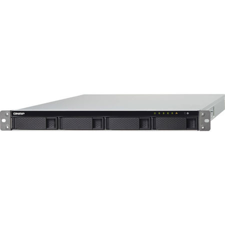 Qnap TS-453BU-RP 1U 4-Bay NAS Enclosure/iSCSI IP-SAN, 4GB RAM, Redundant PSU