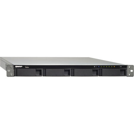 Qnap TS-463XU-RP 1U 4-Bay NAS Enclosure/iSCSI IP-SAN, 4GB RAM, Redundant PSU