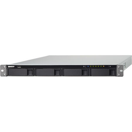 Qnap TS-463XU-RP 1U 4-Bay NAS Enclosure/iSCSI IP-SAN, 4GB RAM, Redundant PSU