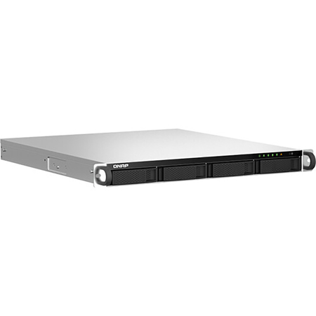 QNAP TS-464U-RP 4-Bay 1U Rackmount NAS Enclosure, N5095, 8GB RAM, Diskless