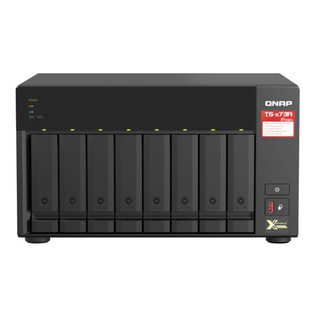QNAP TS-873A 8-Bay Desktop NAS Enclosure/iSCSI IP-SAN, AMD Ryzen V1000 4-Core 2.2GHz, 8GB RAM