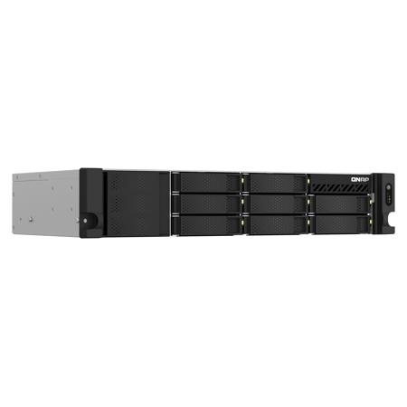 Qnap TS-873AeU 8-Bay 2U Short-Depth Rackmount NAS/iSCSI IP-SAN, Single PSU