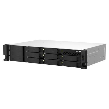 Qnap TS-873AeU 8-Bay 2U Short-Depth Rackmount NAS/iSCSI IP-SAN, Redundant PSU