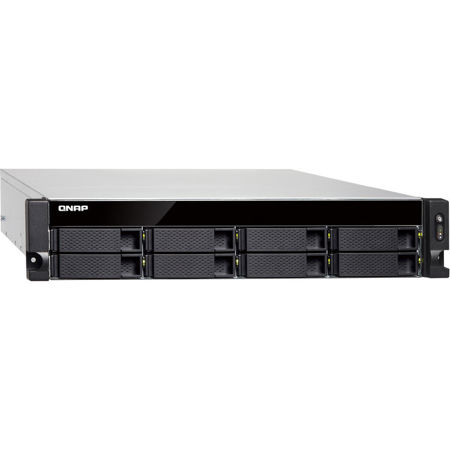 Qnap TS-873U-RP 2U 8-Bay NAS Enclosure/iSCSI IP-SAN, 16GB RAM, Redundant PSU
