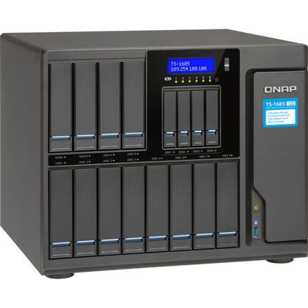 Qnap TS-1685-D1531 12 (+4) Bay High-Capacity iSCSI NAS Enclosure, 32GB RAM