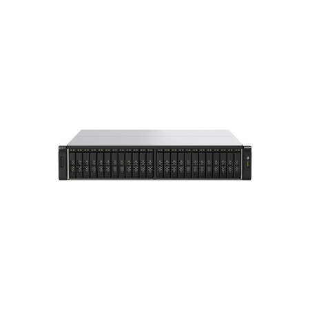 QNAP TS-h2490FU 24-Bay 1U Rackmount NAS Enclosure, AMD EPYC 7232P, 64GB RAM, Diskless