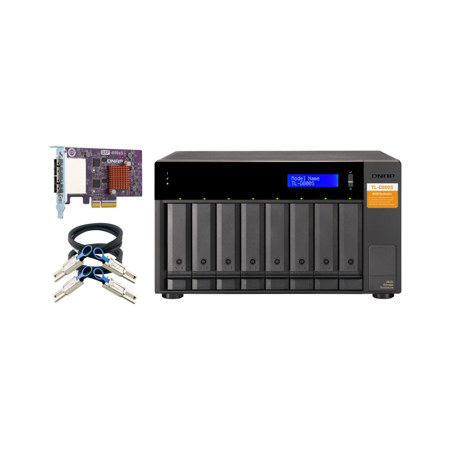 QNAP TL-D800S JBOD 8-Bay NAS Enclosure Expansion Unit, Diskless