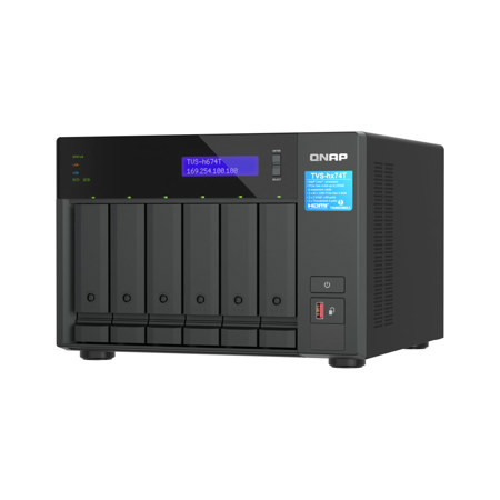 QNAP TVS-h674T 6-Bay Thunderbolt 4 NAS Enclosure, Diskless