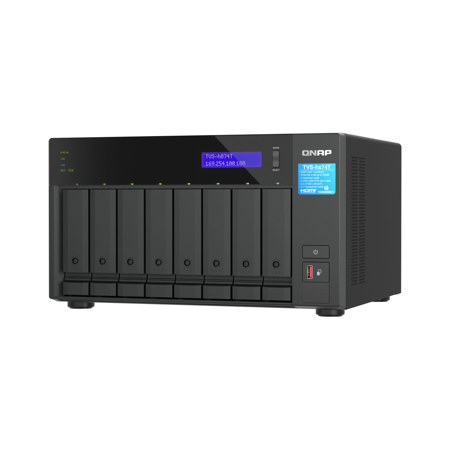 QNAP TVS-h874T 8-Bay Thunderbolt 4 NAS Enclosure, Intel Core i7, 32GB RAM, Diskless