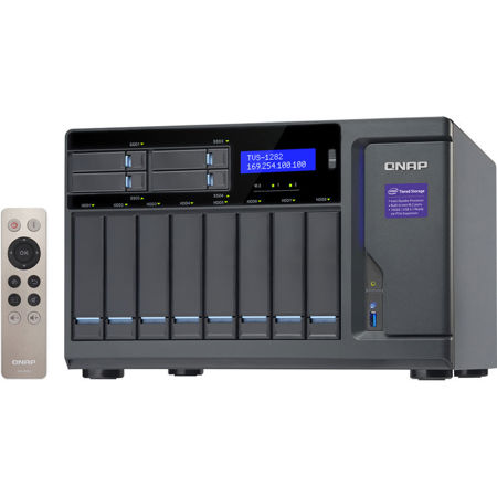 Qnap TVS-1282 12-Bay High Performance NAS Enclosure/iSCSI IP-SAN, 64GB RAM, 250W