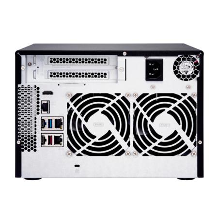 Qnap TVS-672X 6-Bay Desktop NAS Enclosure/iSCSI IP-SAN, i3-8100T 4-Core, 8GB RAM