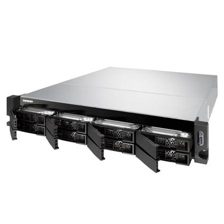 Qnap TVS-872XU 2U 8-Bay NAS, Intel Core i3-8100 4-Core 3.6GHz Processor, 4GB RAM