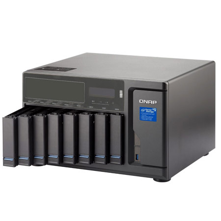 Qnap TVS-882BR 8-Bay Ultra-High Speed NAS Enclosure, Blue-Ray, i7-7700, 32GB RAM