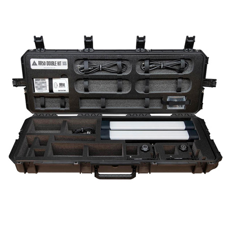 Quasar Science Double Rainbow 50W Linear RGBX Double LED Lighting Kit, 2'