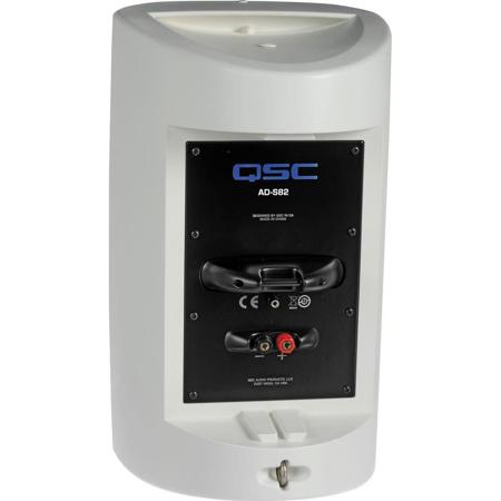 QSC AD-S82 8" Loudspeaker with IntelliDock Mount, Transformer, Single, White