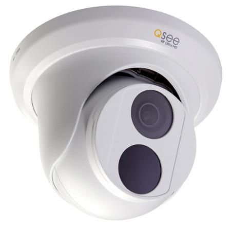 Q-See Presidio Bastion 8MP 4K Ultra HD Outdoor Dome Camera, Color Night Vision